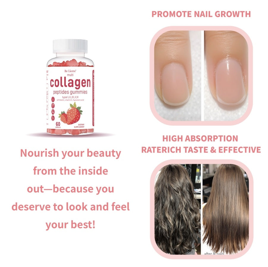 Collagen Peptide Gummies – Radiant Skin & Strong Hair