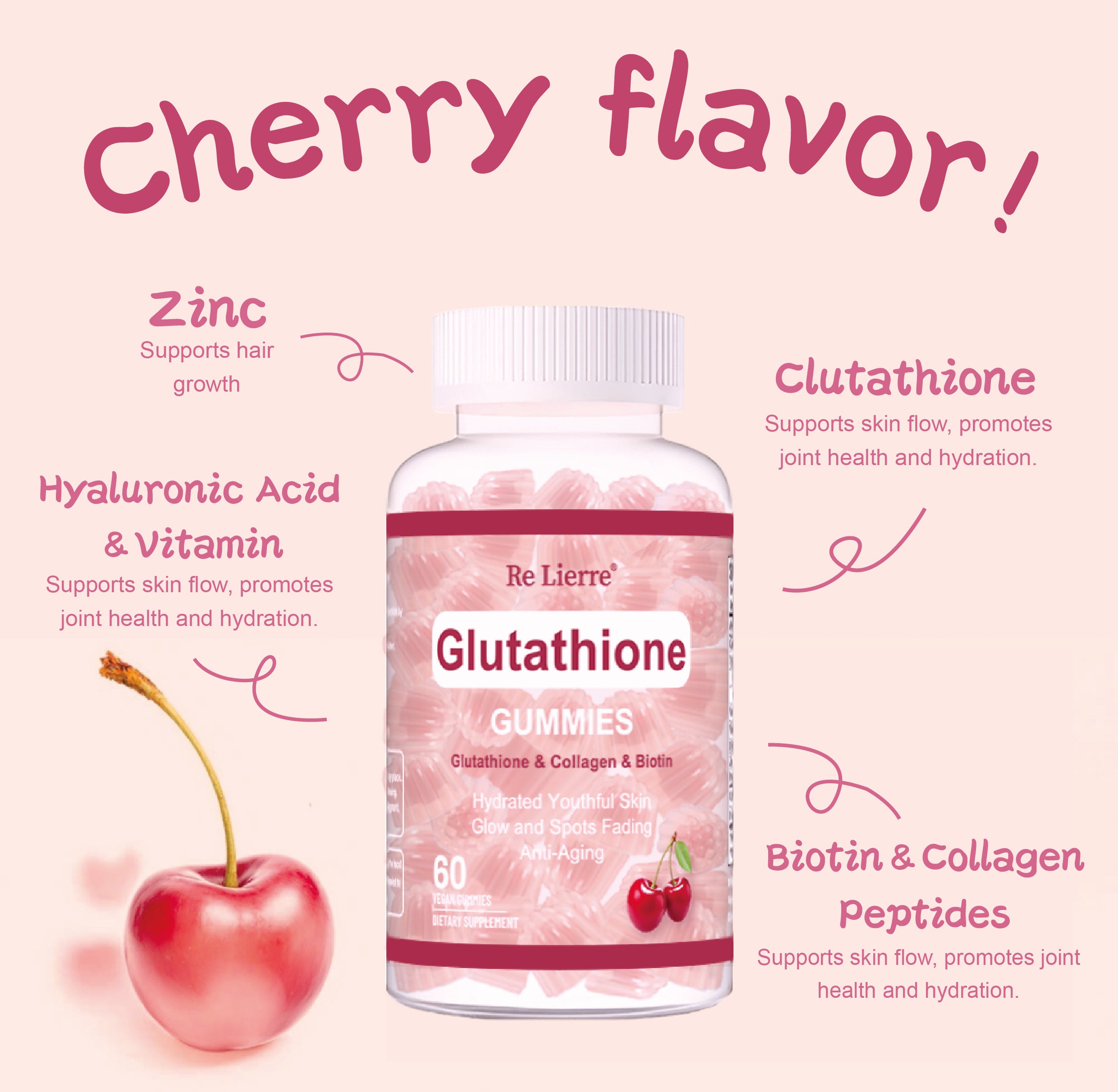 Re Lierre™ Glutathione Gummies – Skin Glow & Anti-Aging Formula