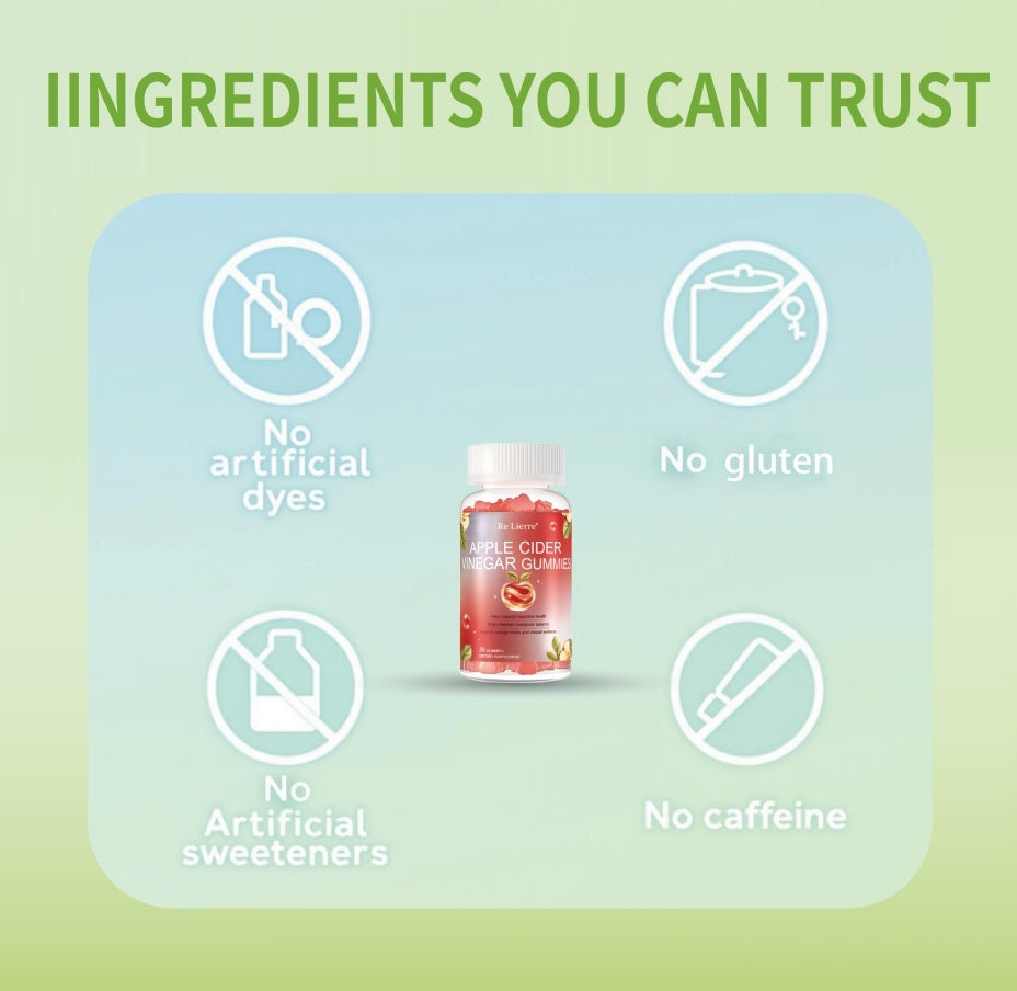 🍎 Apple Cider Vinegar Gummies – Detox & Metabolism Support